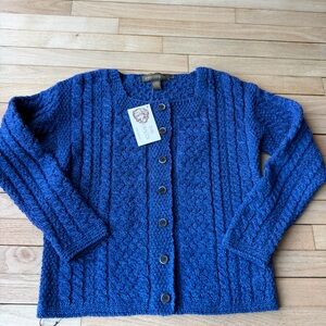 NWT inis crafts Cable Knit Cardigan